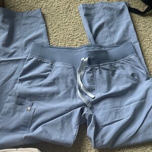 Light Blue figs scrub set